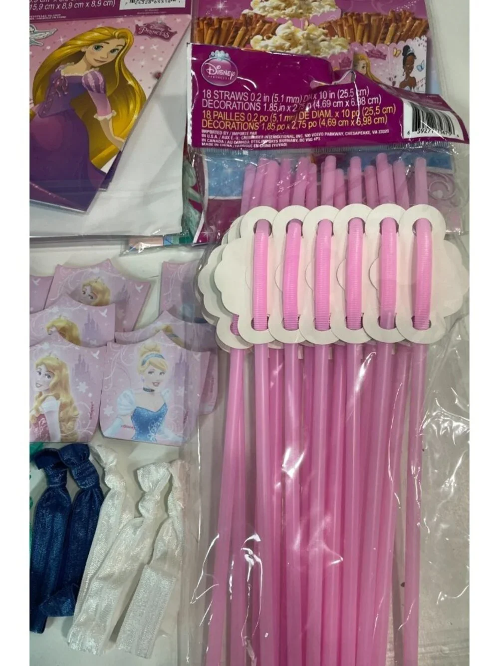 Disney Princess Birthday Party Decor Favors Lot Loot Goodie Bag Filler for 12